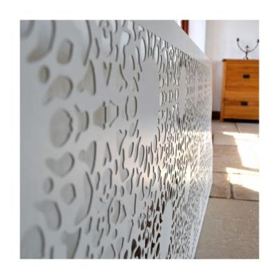 China Customer's Decorative Laser Cut Exterior Aluminum Material Wall Panel Powder Coatd Finishing for sale