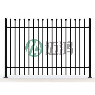 China Flat Surface Easy Installed Tubular Steel Fence , Ornamental Tubular Picket Systems Security Fence For Wall And Gate for sale