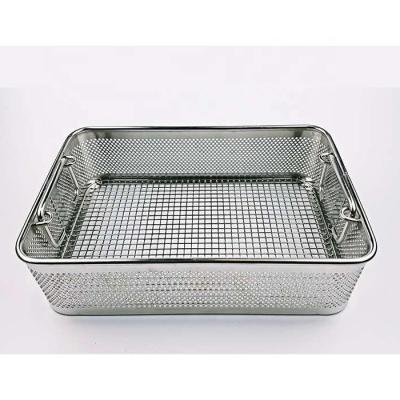 China Stainless Steel Sustainable Medical Wire Bin / Perforated Metal Screen Bins for sale