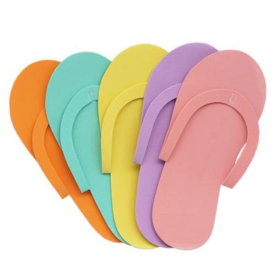 China Hotel/Travel/Indoor Pedicure Slippers, Disposable Foam Women's Foil Flip Flops Eva Slippers For Hotel Salon Spa for sale