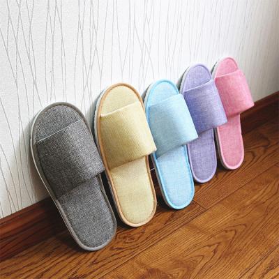 China Hotel/Travel/Indoor Guest Bedroom Custom Slippers OEM Logo Wholesale Cheap Disposable White For Cotton Terry Velor EVA Sole Hotel Spa Slippers for sale