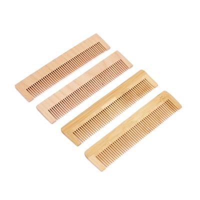 China Custom Logo Eco-Friendly Home Hotel Spa Hotel Wooden Travel Bamboo Bamboo Hair Removal Comb for sale