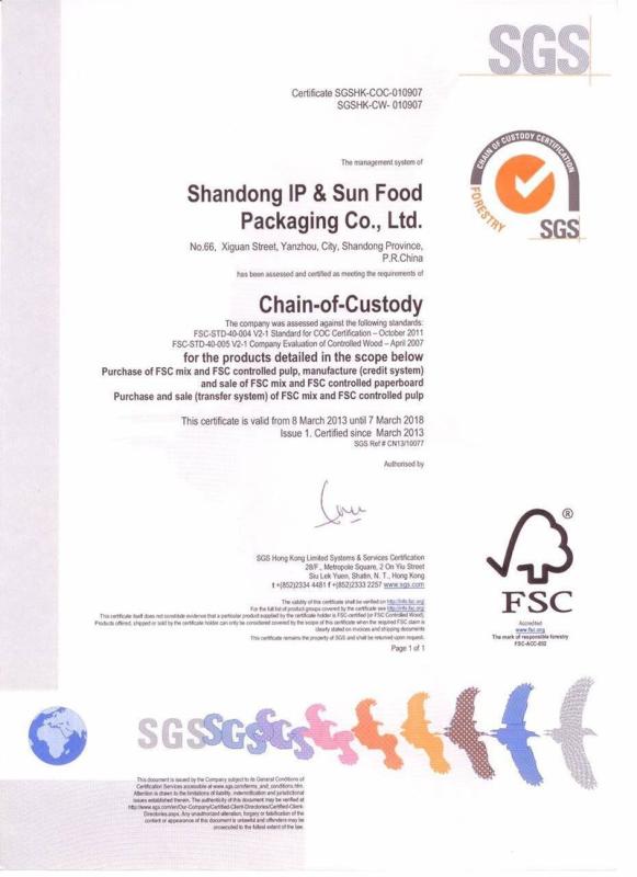 FSC - Shenzhen Idear Packing Product Co., Ltd.