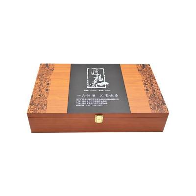 China Wholesale Custom Boxes Recycled DEAR IDEAR Factory Materials With Logo Rectangle Luxury Wooden Gift Tea Packaging Boxes With Lock for sale