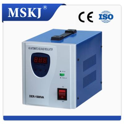 China DER MSKJ DER-1500W Automatic Voltage Regulator, DER AC Automatic Home Digital Voltage Stabilizer for sale