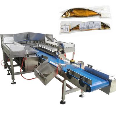 China Food Multihead Combination Linear Weigher For Meat Salmon Fish Packing Machine Pork Chicken for sale