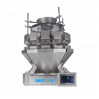 China Ip65 Food Grade Waterproof Mix Salad Packaging Machine With Multihead Weigher for sale