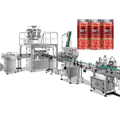 China Automatic Plastic Jar Quality Guarantee 1.5 Years Filling Weighing Food Medlar Glazed Jujube Plastic Jar Bottle Sealing Packing Machine for sale