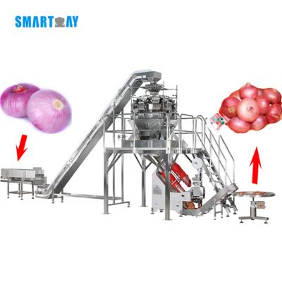 China Mesh Bag / High Sability Mesh Bag Vegetables Garlic Net Automatic Net Bag Packaging Machine For Broccoli for sale