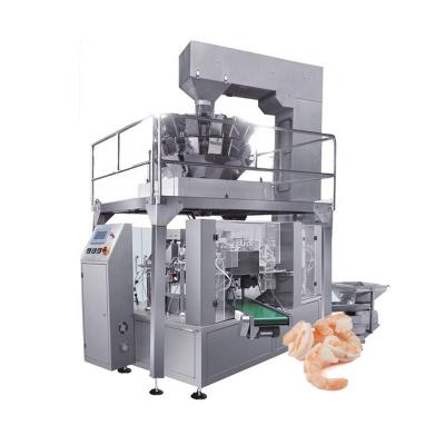 China Food Shrimp Seafood Fully Automatic Weighing Packing Machine For Clam Frozen Food for sale