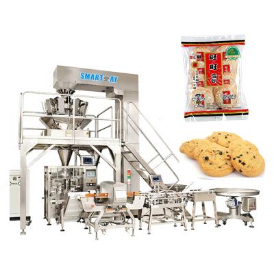 China High Efficiency Multihead Weigher Vertical Weigher French Fries Food Saltine VFFS Packing Machine for sale