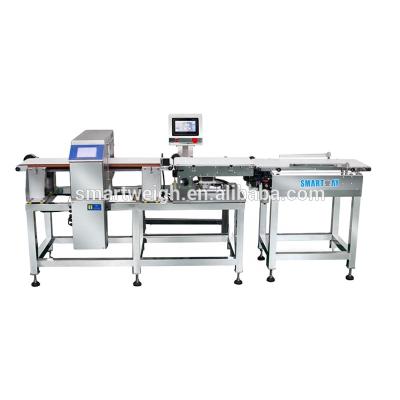 China Combi Food Metal Detector and Check Weigher High Accuracy Scale with Rejector Machine Price 10< L< 370mm; 10< W< 300 millimeters en venta