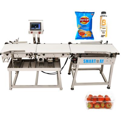 China Check Weighing Industry High Accuracy Food 30kg Range Belt Conveyor Check Weigher High Accuracy Automatic Weighing Machine For Bag Jar Bottle Tin Can en venta