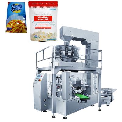 China Pillow bag spout pouch packaging machine cube premade valve bag high speed multifunction rotary ziplock granular packing machine for sale