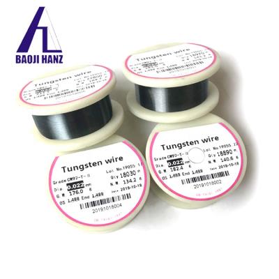 China Super Thin Filament 0.025mm Purity Tungsten 6inch Wire Drawing Die Wires Heating Wire for sale