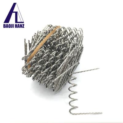 China Vacuum Metallizing Cheap Price High Quality Vacuum Metallizing Pure Tungsten Wire Twisted Filament For Light Source for sale