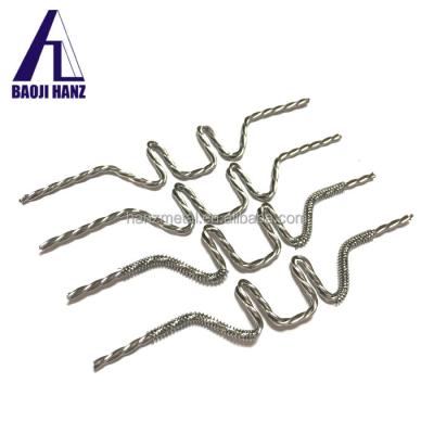 China Vacuum Metallizing Tungsten Wire 0.8mm Twisted Heating Element w1 99.95% for sale