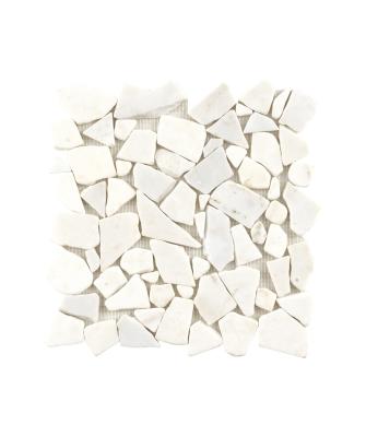 China Parquet Mexico Slabs White Marble Mosaic for sale