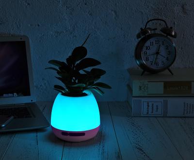 China Colorful Romantic Dolby LED Night Light Atmosphere Promotion Digita Night Light Piano Music Playing Creative Wireless Speaker For for sale