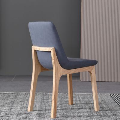 China Modern Wholesale Nordic Contemporary Design Dining Chairs With Wooden Leg for sale