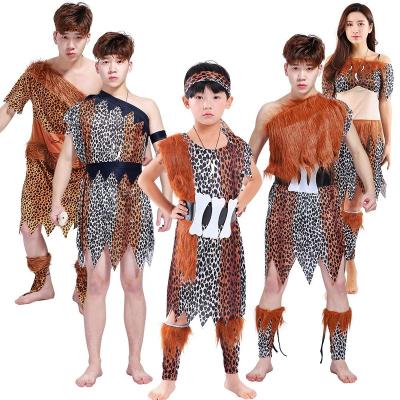 China Primitive Costume Savage Performance Halloween Adult Savage Carnival Costume Party Cosplay Cavewoman Cavewoman Costume for sale