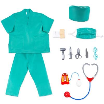 China Role Play Eco-Friendly Material Dress Dress Halloween Kids Career Surgeon Costume Up Doctor Nurse Cosplay Costume For Children for sale