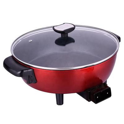 China Household 30cm Round Multifunctional Shabu Shabu Frying Electric Boiling Pan for sale