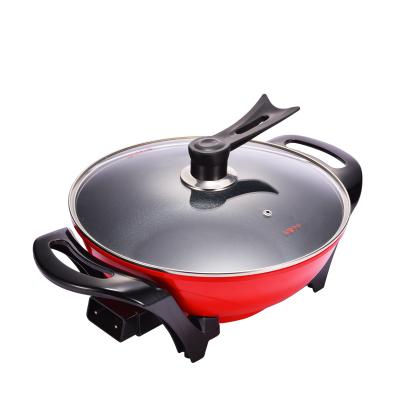 China Household CE China Aluminum Electric Heating Pot Multifunctional Cooking Hot Pan for sale