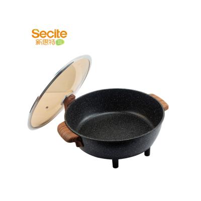 China Household Yongkang Jueling Premium Die Casting Aluminum Cookware Electric Skillet for sale