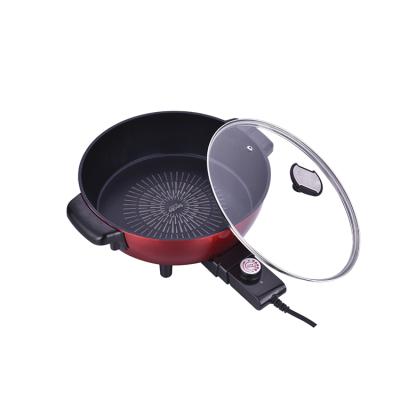 China Hotel Factory Price Quality 32 Cm Single Round Shabu Electric Hot Pot for sale