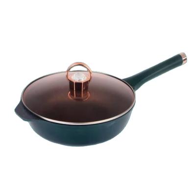 China Viable Amazon Hot Sale Stick Cookware Non Set Fashion Cheap Frying Pan Wok for sale