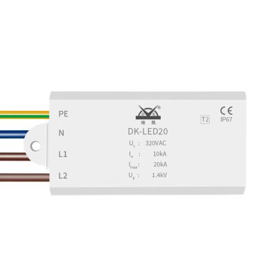 China 20ka 20kv IP67 SPD Waterproof Led Surge Protector Led Surge Protector DK-LED20 for sale