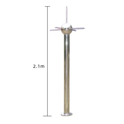 China Decorative Stainless Steel Lightning Rods For Homes Optimized Surge Lightning Protection Product for sale