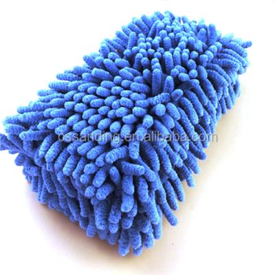 China Car Wash Cleaning Premium Chenille 1500gsm Microfiber Sponge, Car Noggin Chenille Cleaning Sponge Cloth for sale