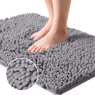 China Traditional Microfiber Shaggy Noodle Chenille Mat, Chenille Bath Mat for sale