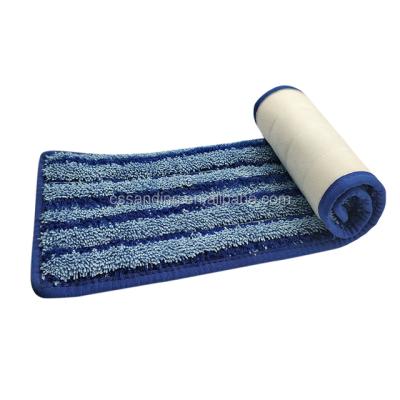 China Sustainable Microfiber Wet Cleaning Mop Pads Head For Floor Cleaning , Microfiber Scrubber Mop Pad for sale