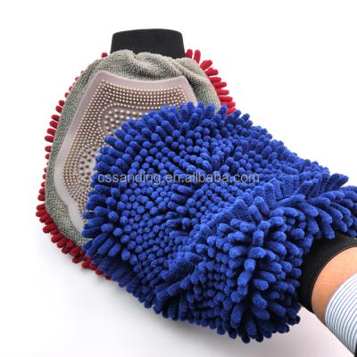 China Sustainable Dog Bath Drying Message Brush Glove , Microfiber Dog Pets Grooming Glove for sale