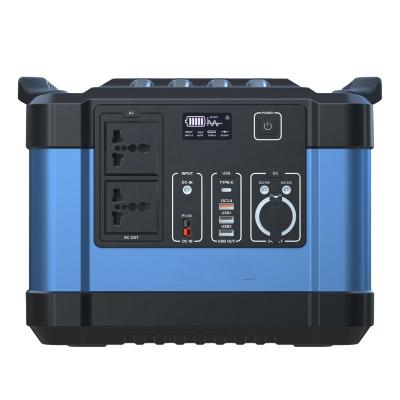 China Machine- 1000Wh Pure Sine Wave AC Outlet Stand Lithium Battery Portable Power Station For Outdoors Travel Hunting Camping Emergency for sale