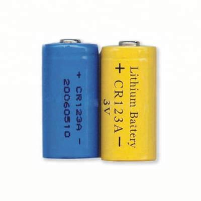 China High Quality Toys Li-MnO2 Batteries 3V 1600mAh CR123A Lithium Battery for sale