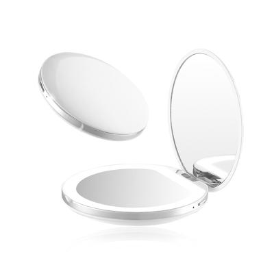 China Makes Apply Makeup Folded Around Branded Mirror Metal Pocket Cosmetic Mirror Personalized Square Make Up Hand Held Mirror for sale