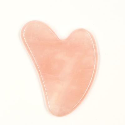 China Natural Rose Quartz Jade Roller Amethyst Crystal SPA Guasha Stone Massage Stone Tools Gua Sha Set Face Lift Wholesale for sale