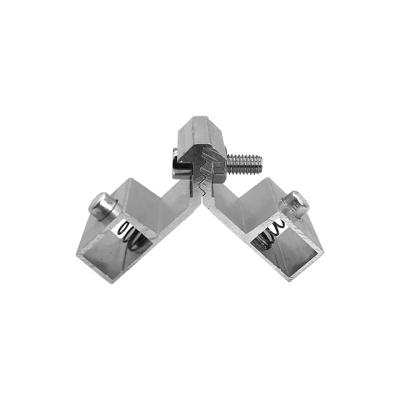 China Durable and strong windows and doors 45 degree angle profile corner aluminum connector for sale