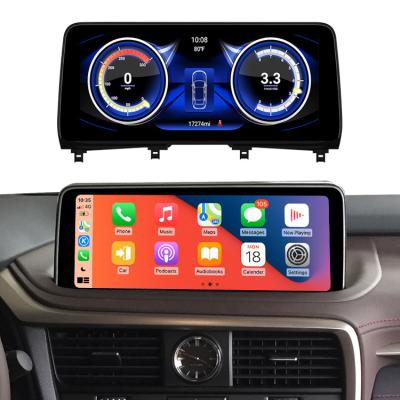 China dual system & YZG 12.3Inch Carplay Screen 8 Core 64GB Android 10 4G SIM Navi DVD Car Multimedia GPS Remote Control Upgrade For Lexus Rx 300 2020 for sale