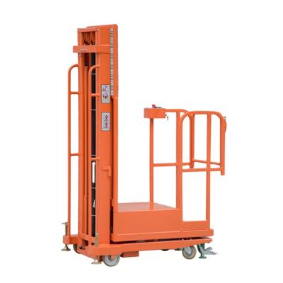 China Hotels 200kg Manual Push Powered Semi Electric Order Picker for sale