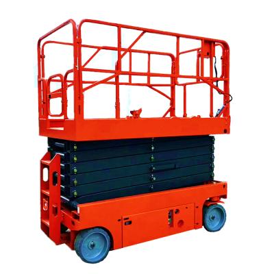 China Hotels 200kg Mini Scissor Lift Platform Semi Electric Hydraulic Portable for sale