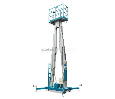 China Manlift Hotels Double Mast Electric Vertical Lift Platform Aerial Work Platform for sale