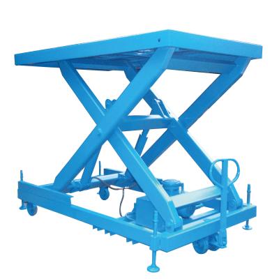 China Hotels 2000kg Lift Platform Electric Double Oil Cylinder Fixed Lift Table for sale