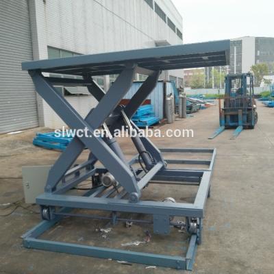 China 2000kg Hotels Electric Lift Platform Powered Double Cylinder Lift Table for sale