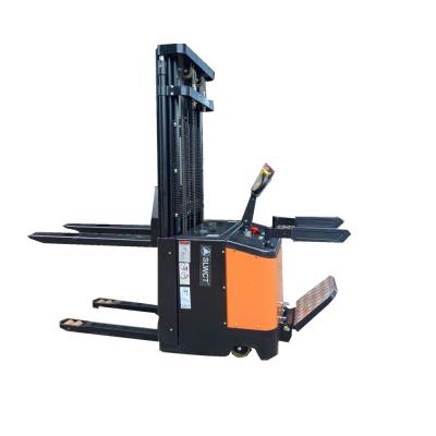 China Self Propelled Hotel Lift Full Electric Height Stacker Hydraulic Pallet Stacker 5m for sale