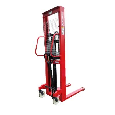 China Hotels Warehouse Hydraulic Hand Forklift Stacker Manual Pallet Stacker for sale